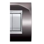 PLACCA NEWPRESTIGE 7 MODULI METAL BLACK SATINATO - ELETTROCANALI SERIE CIVILI ECL3087MBS