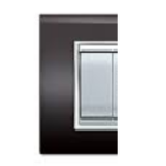 PLACCA NEWPRESTIGE 7 MODULI NERO - ELETTROCANALI SERIE CIVILI ECL3087N