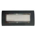 PLACCA NEWPRESTIGE 7 MODULI VULCANIZZATA GRIGIO CHARO - ELETTROCANALI SERIE CIVILI ECL3087V-GC