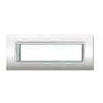 PLACCA NEWPRESTIGE 7 MODULI BIANCO - ELETTROCANALI SERIE CIVILI ECL3087WH