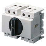 INTERRUTTORE ROTATIVO - FISSAGGIO GUIDA DIN - MANOPOLA NERA - 4P 5M EN50022 63A - IP65 - GEW GW70208