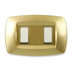 PLACCA MODI' 2P. OTTONE OPACO - MAS MD242