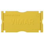 SEPARATORE PER SCATOLA INCASSO RETTANGOLARE GIALLO - VIW V71550