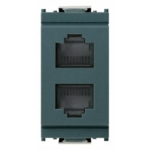 DUE PRESE RJ11 6/4 GRIGIO - VIW 16338