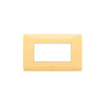 PLACCA 4 MODULI, GIALLO PASTELLO - ABB SACE 2CSK0411CH