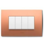PLACCA 4 MODULI, ARANCIONE PASTELLO - ABB SACE 2CSK0412CH