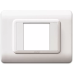 PLACCA TECNOPOLIMERO 44 BIANCO RAL9010 2 MODULI CENTRALE - AVE SPA 44PY02B