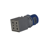 ADATTATORE 16A 2P+T INDUSTRIALE A2 BIVALENTI - ELETTROCANALI SERIE CIVILI EC690520