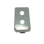 Pulsantiera vuota cassetta alluminio 2 fori diametro 22 grigio - VEMER ER104010