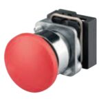 Pulsante a fungo con ritorno a molla con fissaggio in metallo e viti IP65 Ø 22 - VEMER ER506150