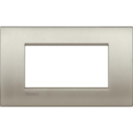 LL - PLACCA 4P TITANIO SPAZZOLATO - BTICINO LEGRAND LNC4804TIS