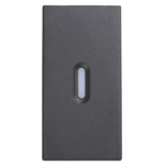 COPRITASTO CON DIFFUSORE TRASPARENTE 1 MODULO ANTRACITE - URMET 10362