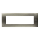 PLACCA FLEXA TECNOPOLIMERO 7 MODULI TITANIO - URMET 11807.TT
