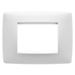 PLACCA ONE - IN TECNOPOLIMERO - 3 POSTI - BIANCO - CHORUS - GEW GW16103TB