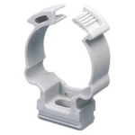 SUPPORTO A COLLARE IN POLIMERO ANTIURTO - TUBO DIAMETRO 40MM - GRIGIO RAL 7035 - GEW GW50630