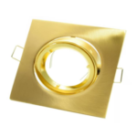 FARETTO ORIENTABILE QUADRATO D50 12V ORO SPAZZOLATO - LAMPO SNC DIKORSQ12/OS/SL