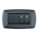 PLACCA MYLIFE 4 MODULI VULCANIZZATO GRIGIO CHIARO - ELETTROCANALI SERIE CIVILI ECL2984V-GC