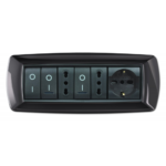 PLACCA MYLIFE 7 MODULI GRIGIO SCURO - ELETTROCANALI SERIE CIVILI ECL2987GS