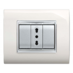 PLACCA NEWPRESTIGE 3 MODULI BIANCO - ELETTROCANALI SERIE CIVILI ECL3083WH