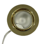 FARETTO INCASSO 12V ORO SENZA LAMPADA - LAMPO SNC F20LVORSL