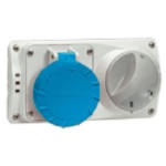 PRIMA PRESA INTERBLOCCATA 2P+T 16A IP55 CON FUSIBILI - PAL 496126