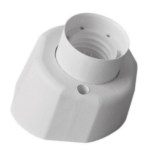 PORTALAMPADA E27 A BASE INCLINATA BIANCO - LAMPO SNC S300I/BI