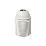 PORTALAMPADE E27 FILETTATO BIANCO - LAMPO SNC S900F/BI