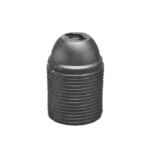 PORTALAMPADE E27 FILETTATO NERO - LAMPO SNC S900F/NE