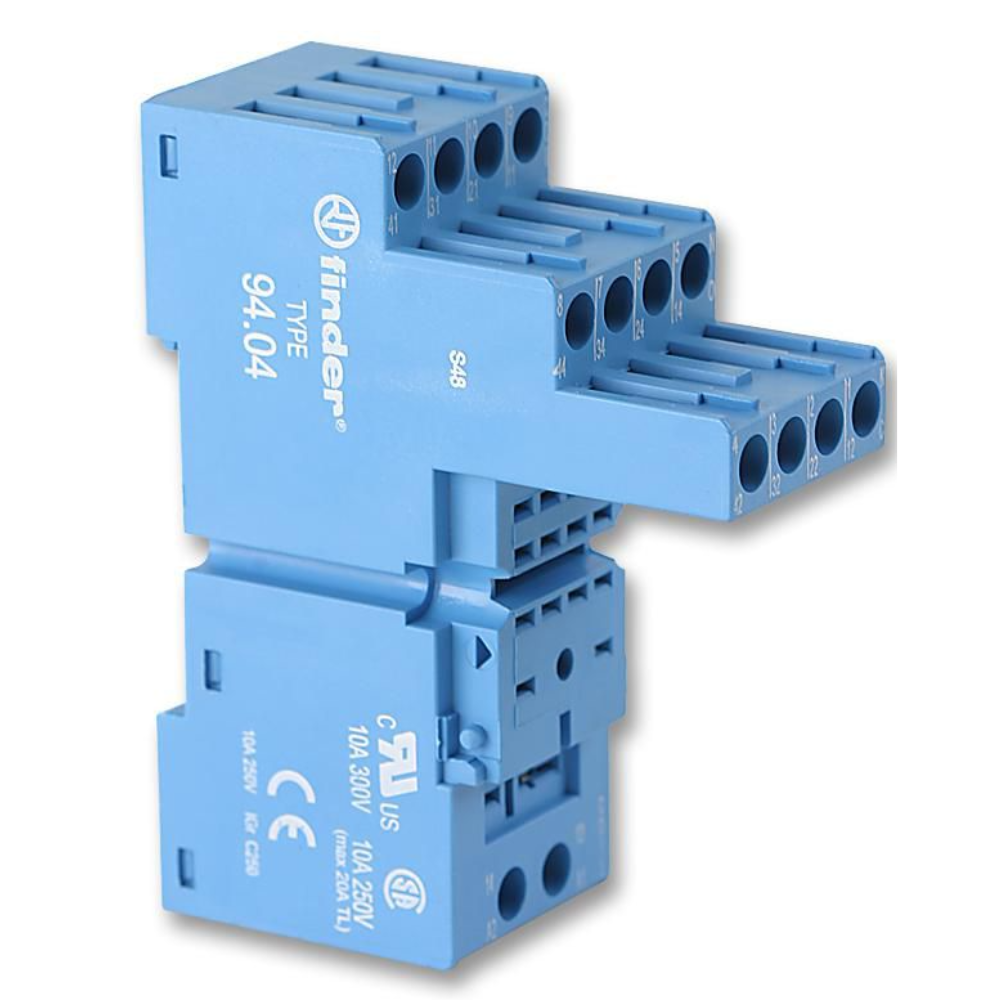 ZOCCOLO CON MORSETTI A BUSSOLA 4P S.55/85 - FIN 9404SMA - Shop ...