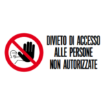 DIVIETO DI ACCESSO IN PVC 350X150 - GRAFOPLAST LC10130P1