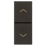 DUE PULSANTI INTERBL. NO+NO 10A NERO - VIW 30062.G
