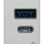 ALIMENTATORE USB A+C 12W2,4A5V1M NEXT - VIW 20292.AC.N