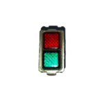 doppio portalampada con 2 diffusori: 1 rosso + 1 verde - BTICINO LEGRAND 5064V
