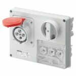 PRESA BL.OR.S.F.3P+N+T 32A 400V 6H CBF - GEW GW66142