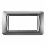 PLACCA 4 POS.TITANIO METALL.TOP SYSTEM - GEW GW22604