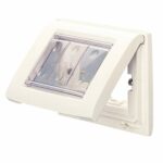 PLACCA IP55 3 POSTI BIANCO NUVOLA - GEW GW32461