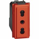 L.NOW - PRESA 2P+T 10/16A 250VAC BIPAS. R - BTICINO LEGRAND KR4180