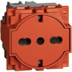 L.NOW - PRESA FLAT 16 A STD GER-ITA ROSSA - BTICINO LEGRAND KR4140A16F