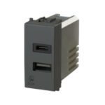 USB 3.0 BTICINO AXOLUTE ANTRACITE - 4 BOX SRL 4B.HS.USB.30