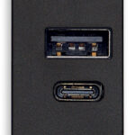 Alimentatore USB A+C 15W 5V 1Mnero - VIW 30292.AC15G