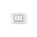 PLACCA MYLIFE 3 MOD.BIANCO+ADA.wh - ELETTROCANALI SERIE CIVILI ECL2983TWH