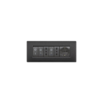 PLACCA MYLIFE Q 7 MOD.VULC.GRIgio notte - ELETTROCANALI SERIE CIVILI ECL2887V-GN