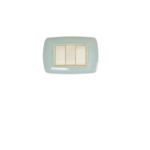 PLACCA MYLIFE 3 MOD.AZZURRO PAstello - ELETTROCANALI SERIE CIVILI ECL2983PA