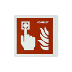CARTELLO METALLO PER PULSANTE ALLARME, 5PZ - COMELIT 43CPM000