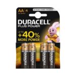 Batteria Pila Alcalina Stilo AA PLUS POWER in blister da 4 MN1500 - DURACELL DU0100