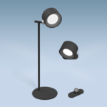 LAMP. D'ARREDO PIXEL RICAR. NERO - CENTURY ITALIA SRL PXLNE-013840