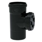 DERIVAZIONE 87°+TAPPO 100O-RING P.BLACK - REDI SPA 18210P8