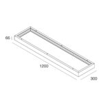BACKLIT: BOX PER INST. PLAF. 1200X300 BI - NOVALUX SRL 113611.01