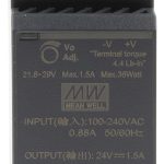 Alimentatore 100-240Vac 24Vdc1,5A - VIW 01833