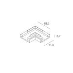 STRIP LED: CON.ANG 2STRIP238/240LED 10PZ - NOVALUX SRL 100968.99